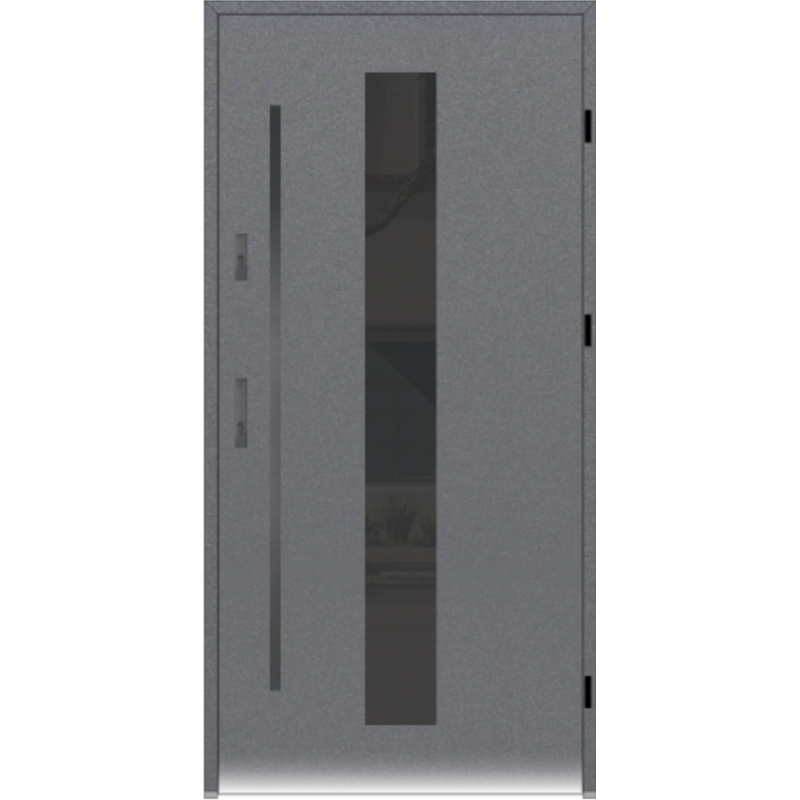 WIKĘD GD01A Glass Design Optimum Termo 90 lewe | Antracyt Jedwabny