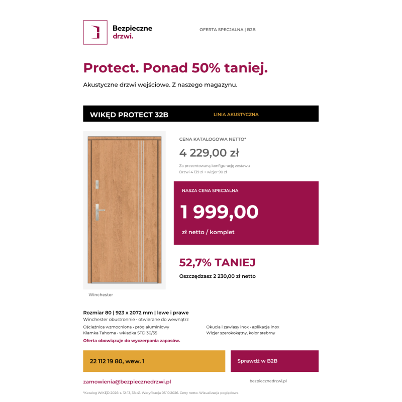 WIKĘD Protect 32B 80 lewe | Winchester | wyprzedaż