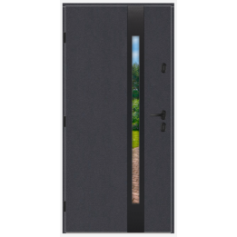 GERDA Select Milano 8B (NS1B), "90" lewe, black, Antracyt piaskowany