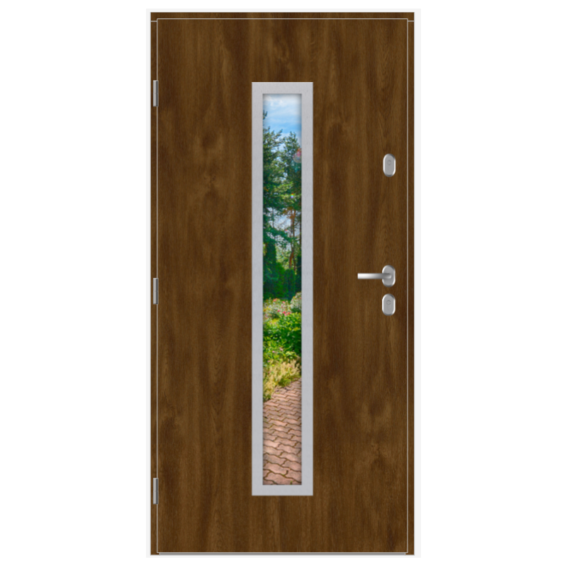 GERDA Select Hanover 5 (NS5), "90" lewe, inox, Dąb szlachetny