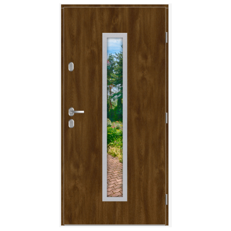 GERDA Select Hanover 5 (NS5), "90" prawe, inox, Dąb szlachetny